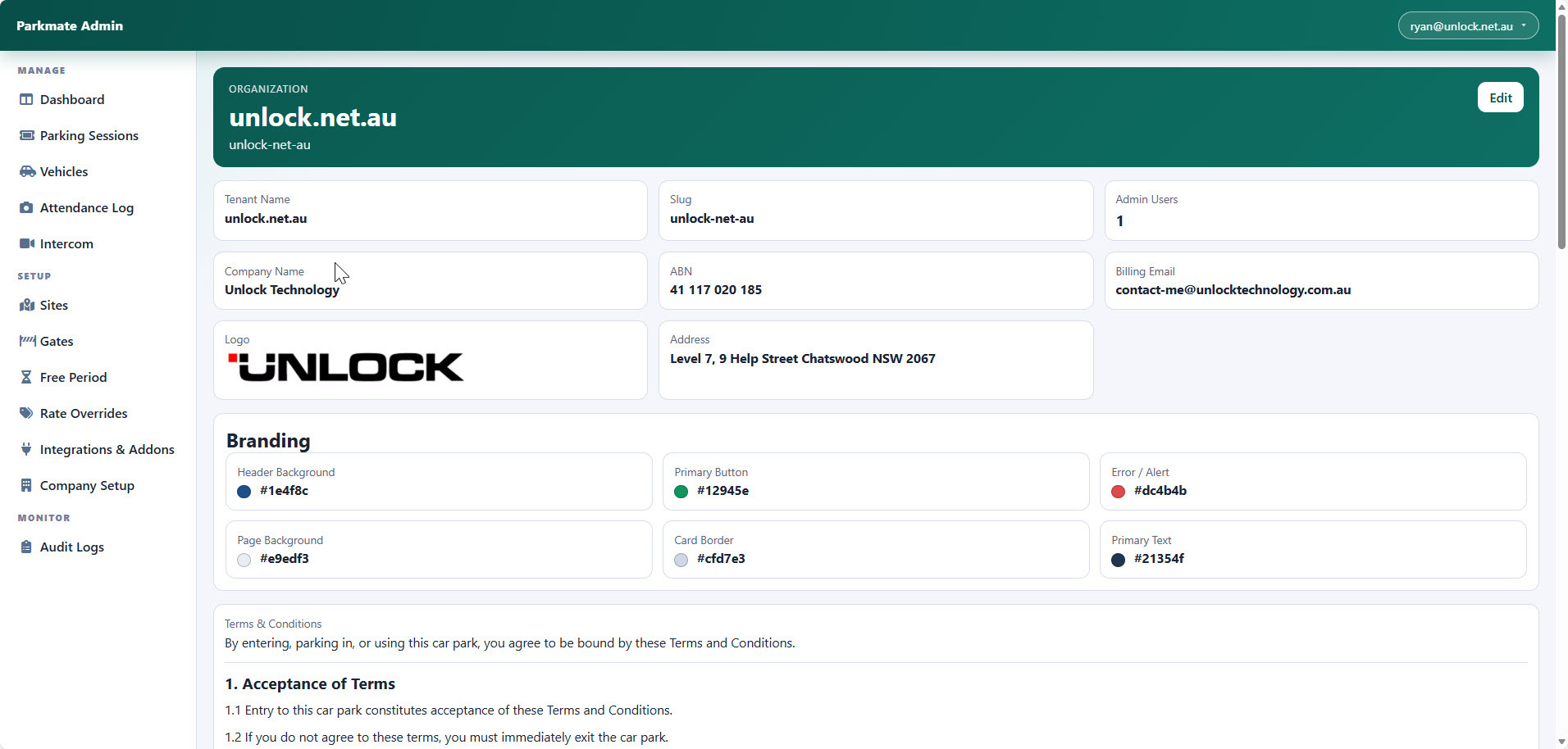 Branding configuration